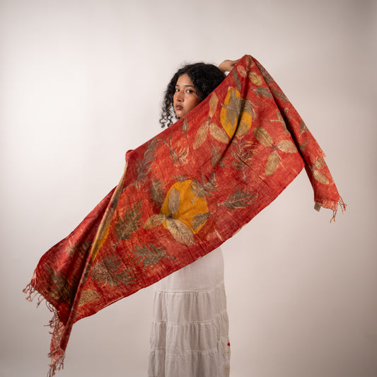 Sunset Eri silk stole scarf
