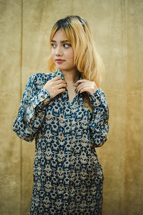Azure shirt dress