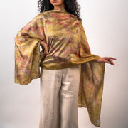 Seaweed mulberry silk stole scarf