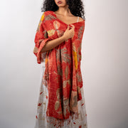 Sunset Eri silk stole scarf