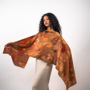 Tan Mulberry silk stole scarf